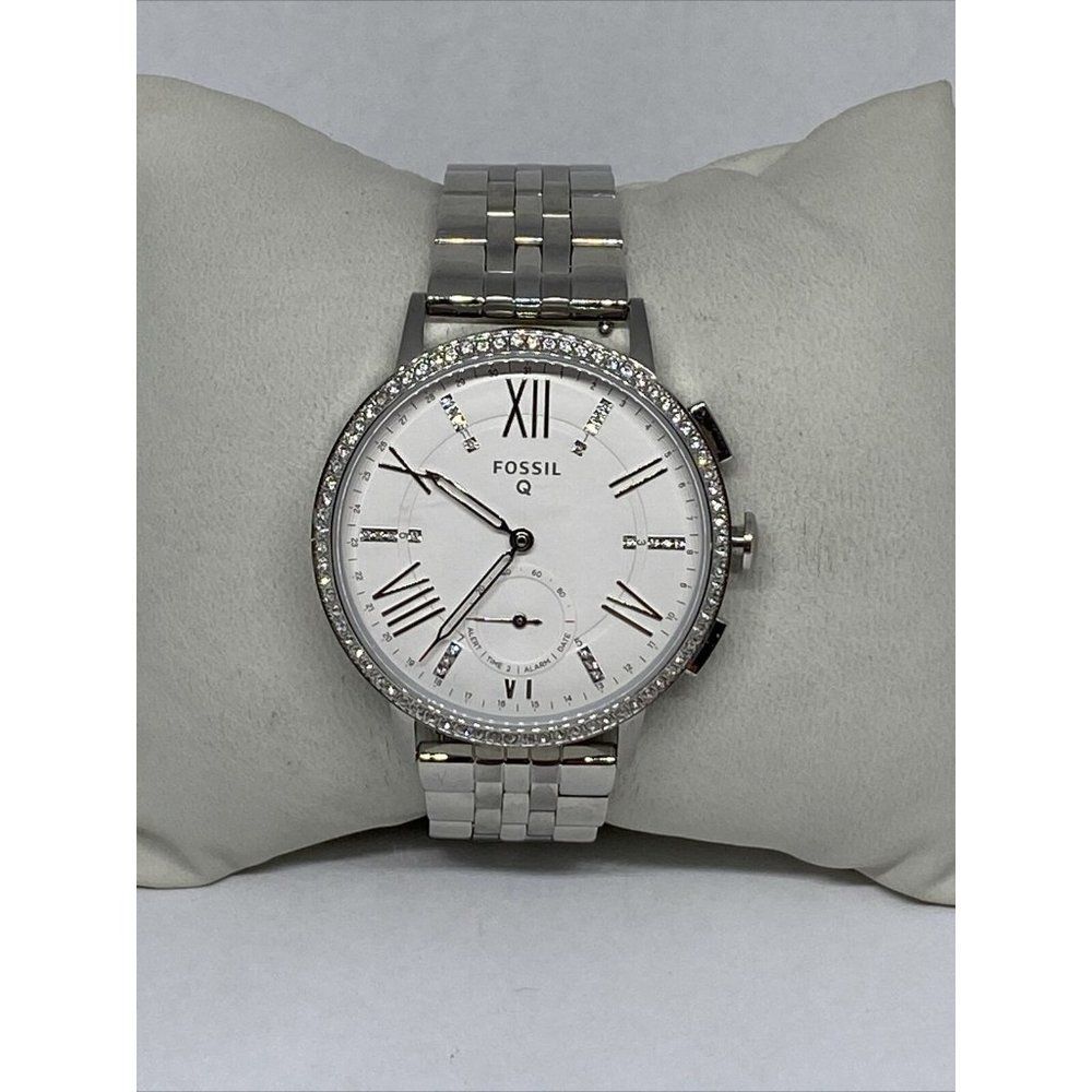 Fossil FTW1105 Womens Stainless Steel Silver Analo